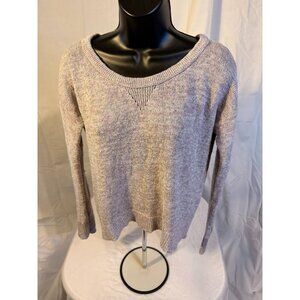 Vintage Y2K American Eagle Sweater Gray Sparkles Women's Small S Knit Cozy